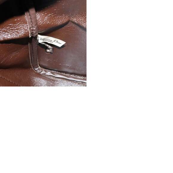 DIOR Trotter Canvas Boston Bag Brown Gold - Picture 12 of 12